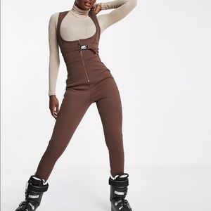 ASOS BROWN SKI SUIT- NEVER WORN TALL